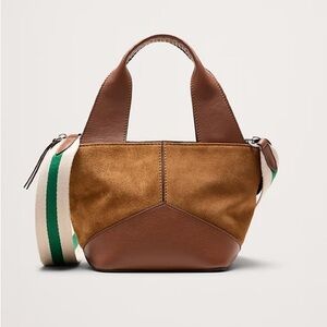 Banana Republic Brown and Tan Mini Bag